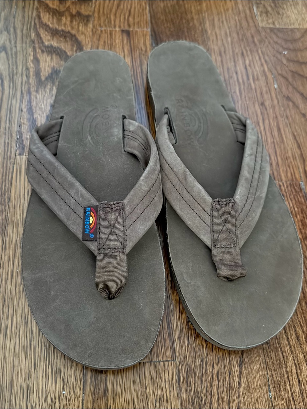 Rainbow Mocha Flip-Flops with 1” Straps